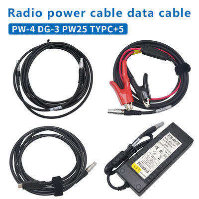 خرید کابل داده های میزبان جی جی پی اس هائی هدف RTK DG-3 HDL460A کابل برق رادیویی PW-25 2-Pin 5-Pin Power Adapte تولید آنلاین