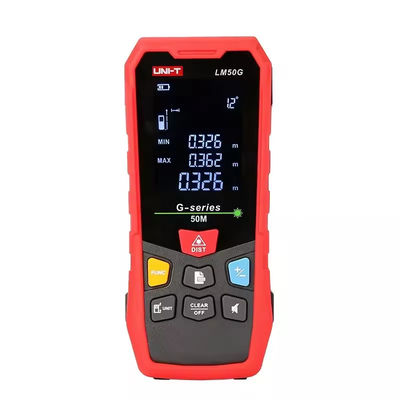 ابزار اندازه گیری فاصله لیزر در فضای باز طول متر UNI-T LM50G 50M