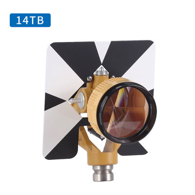 یک پریزم 14TB سازگار با Topcon SOUTH FOIF کل ایستگاه زمین سنجی ثابت 5/8x11 حامل فلزی رشته زنانه