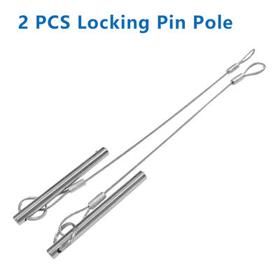 2 پی سی اس پیچ وارد شده برای میله فیبر کربن پلگ مناسب تمام قطب سنجش بولت بینی 55mm طول قطر میله 6mm