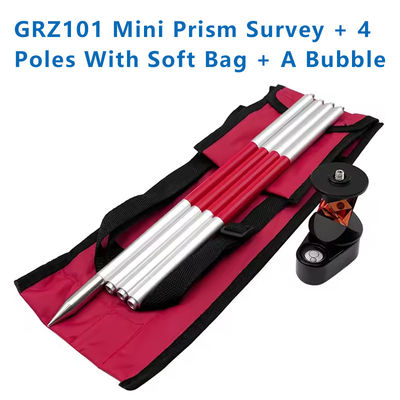 پریزم ۳۶۰ درجه ای جدید برای ایستگاه کل سویس مدل تعویض GRZ101 Mini Prism Survey + ۴ قطب با کیسه نرم + حباب