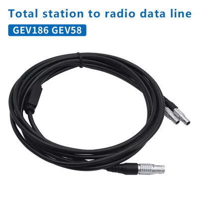 GEV186 GEV58 رادیو بی سیم اتصال ایستگاه کل و باتری خارجی کابل داده شکل Y 5-PIN