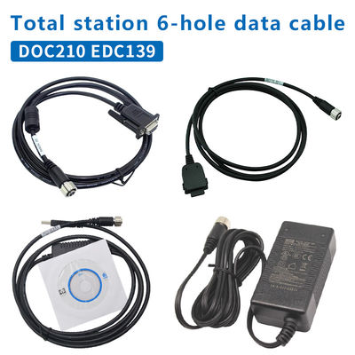 DOC210 EDC139 کابل داده برای TOPCON SOKKIA کل ایستگاه های ES / OS / PS به PC (Win11) 6 سوراخ