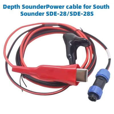 جنوب SDE-28 / SDE-28S عمق صونر آداپتور برق AC 12V کابل برق باتری خارجی W2J20 برای جنوب صونر SDE-28 / SDE-28S