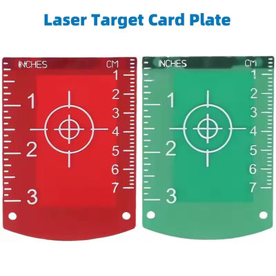 6 PCS Magnetic Inch-cm Leveling Board کارت صفحه هدف برای خطوط لیزر ابزار اندازه گیری فاصله افقی و عمودی