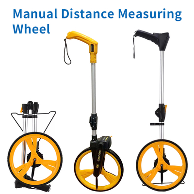 چرخ اندازه گیری فاصله دستی صفحه نمایش دیجیتال اندازه گیری جاده الکترونیکی چرخ اندازه گیری مکانیکی رولر