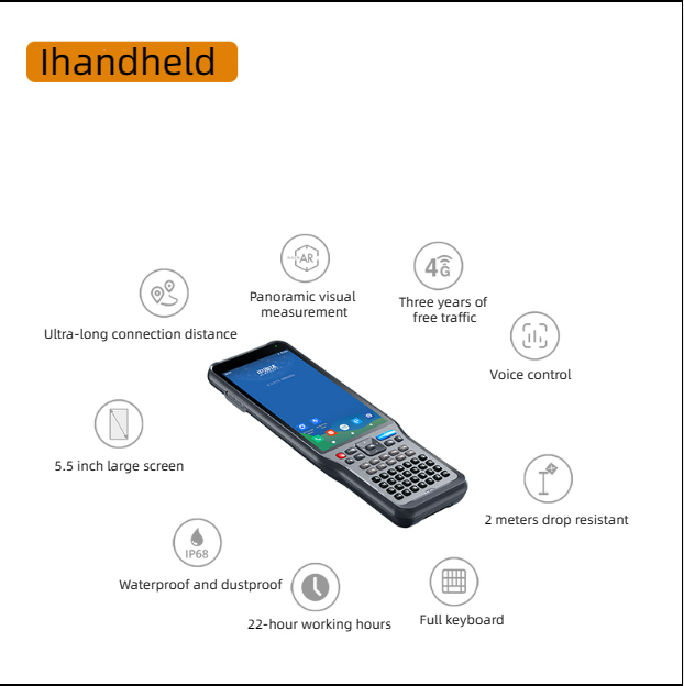 RTK اندازه گیری GNSS GIS جمع آوری کننده داده های Hi-Target IHAND55 کنترل کننده GPS 2